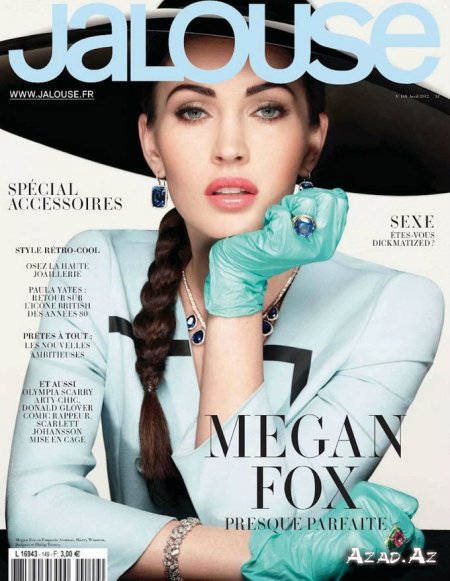 Megan Fox "Jalouse"-in aprel sayında - FOTO