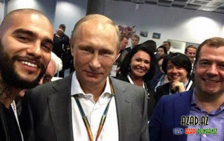 İlin “selfie”si: Putin, Medvedev və Timati - FOTO