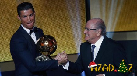 "Qızıl top" üçüncü dəfə Ronaldoda! - Foto+Video