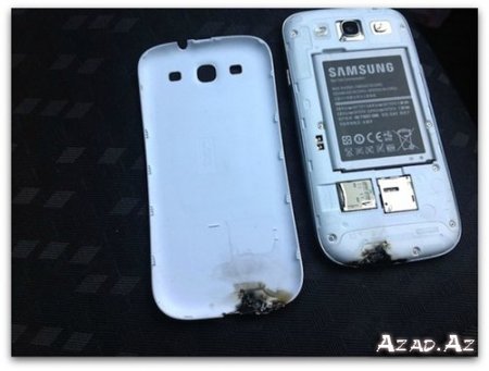 “Galaxy S III” partladı (FOTO)