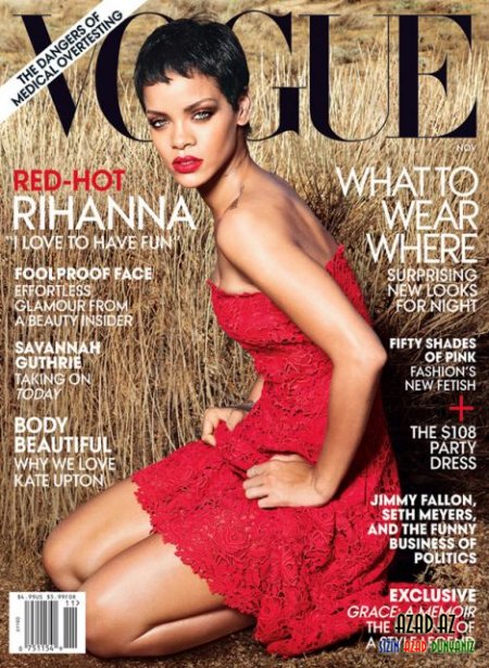 Rihanna Vogue jurnalı üçün yeni fotolar çəkdirdi