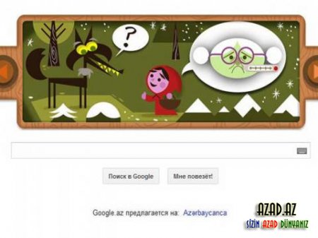 Google-nin doodle-sində «Qırmızı Papaq» nağılı