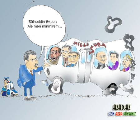 Azərbaycan müxalifəti - Karikaturalarda