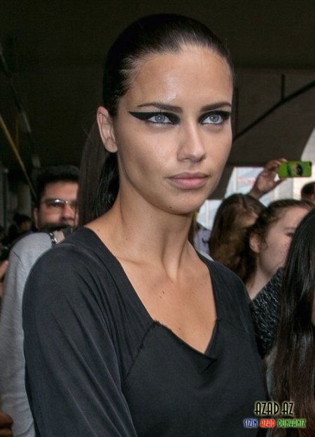 Adriana Lima walks for Givenchy Menswear S/S 2015