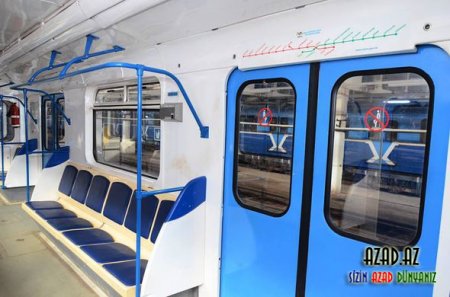 Bakı metrosunun qatarları təmirdən sonra belə oldu – FOTO